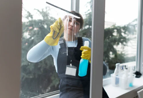 Nettoyage de vitres intérieures et extérieures à la Fontenelle